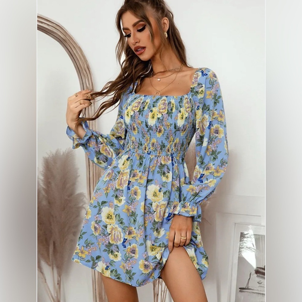 Nwt HL Affair floral coquette baby doll dress